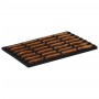 Rectangular rubber and coconut fiber doormat 40x60 cm by , Doormats - Ref: Foro24-155663, Price: 20,85 €, Discount: %