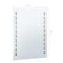 Badezimmerwandspiegel mit LED 60x80 cm von vidaXL, Spiegel - Ref: Foro24-144697, Preis: 80,02 €, Rabatt: %