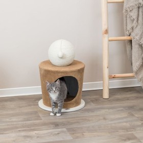 TRIXIE Plush cat cave scratching ball gray taupe 36x50cm by , Cat furniture - Ref: Foro24-444012, Price: 58,08 €, Discount: %