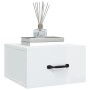 Glossy white wall bedside table 35x35x20 cm by vidaXL, Nightstands - Ref: Foro24-812864, Price: 28,44 €, Discount: %