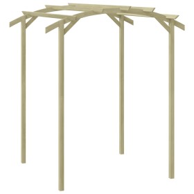 Garden pergola impregnated pine wood 180x197x210 cm by , Pergolas, arches and garden trellises - Ref: Foro24-44926, Price: 12...