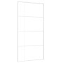 Puerta corredera ESG vidrio y aluminio blanca 102,5x205 cm de , Puertas para el hogar - Ref: Foro24-151688, Precio: 198,83 €,...