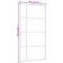 ESG glass and white aluminum sliding door 102.5x205 cm by , Doors for the home - Ref: Foro24-151688, Price: 207,99 €, Discoun...