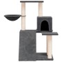 Rascador para gatos con postes de sisal gris oscuro 82 cm de , Mobiliario para gatos - Ref: Foro24-171662, Precio: 42,39 €, D...