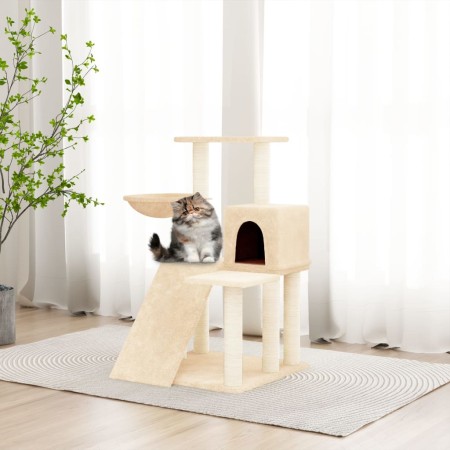 Katzenkratzbaum mit cremefarbenen Sisalstämmen, 82 cm von , Katzenmöbel - Ref: Foro24-171660, Preis: 53,22 €, Rabatt: %