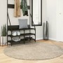 ISTAN beige long hair shiny look rug Ø 160 cm by , Rugs - Ref: Foro24-375660, Price: 67,61 €, Discount: %