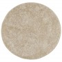 Alfombra pelo largo aspecto brillante ISTAN beige Ø 160 cm de , Alfombras - Ref: Foro24-375660, Precio: 70,99 €, Descuento: %