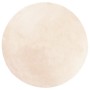 HUARTE beige washable soft short pile rug Ø 100 cm by , Rugs - Ref: Foro24-375028, Price: 32,20 €, Discount: %