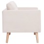 2 seater cream fabric sofa by vidaXL, Sofas - Ref: Foro24-281351, Price: 269,99 €, Discount: %