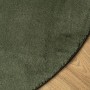 HUARTE forest green soft washable short pile rug Ø 120 cm by , Rugs - Ref: Foro24-375105, Price: 47,08 €, Discount: %