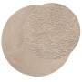 HUARTE washable soft short pile rug sand Ø 160 cm by , Rugs - Ref: Foro24-375068, Price: 69,60 €, Discount: %