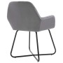 Gray velvet dining chairs 2 units by vidaXL, dining chairs - Ref: Foro24-249804, Price: 188,08 €, Discount: %