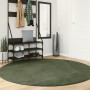 Alfombra pelo corto suave lavable HUARTE verde bosque Ø 200 cm de , Alfombras - Ref: Foro24-375107, Precio: 110,30 €, Descuen...