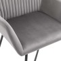 Gray velvet dining chairs 2 units by vidaXL, dining chairs - Ref: Foro24-249804, Price: 188,08 €, Discount: %