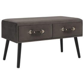 Gray velvet coffee table 80x40x46 cm by vidaXL, Coffee table - Ref: Foro24-247547, Price: 85,97 €, Discount: %