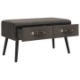 Mesa de centro de terciopelo gris 80x40x46 cm de vidaXL, Mesas de centro - Ref: Foro24-247547, Precio: 85,89 €, Descuento: %