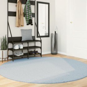 HUARTE washable soft short pile rug blue Ø 200 cm by , Rugs - Ref: Foro24-375145, Price: 98,99 €, Discount: %