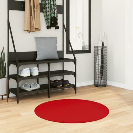 HUARTE washable soft short pile rug red Ø 80 cm by , Rugs - Ref: Foro24-375179, Price: 21,91 €, Discount: %