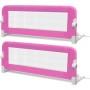 Child bed safety railing 2 pcs pink 102x42 cm by vidaXL, Safety railings - Ref: Foro24-276085, Price: 61,67 €, Discount: %