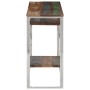 Console table silver stainless steel solid recycled wood by , console tables - Ref: Foro24-350008, Price: 130,99 €, Discount: %