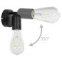 2 Stück Strahlerlampe mit 2W schwarzen E27-Glühbirnen von vidaXL, Strahler und Reflektoren - Ref: Foro24-281411, Preis: 22,31...