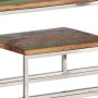 Console table silver stainless steel solid recycled wood by , console tables - Ref: Foro24-350008, Price: 130,99 €, Discount: %