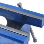 Blue cast iron bench vise 150 mm by , Clamps and screws - Ref: Foro24-154640, Price: 71,14 €, Discount: %