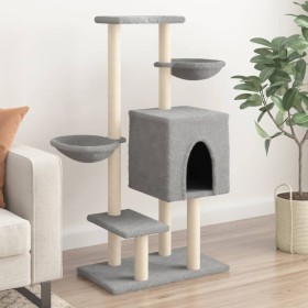 Cat scratching post with light gray sisal posts 117 cm by , Cat furniture - Ref: Foro24-172119, Price: 44,69 €, Discount: %