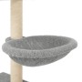 Rascador para gatos con postes de sisal gris claro 117 cm de , Mobiliario para gatos - Ref: Foro24-172119, Precio: 44,69 €, D...