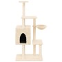 Cat scratching post with cream sisal posts 131 cm by , Cat furniture - Ref: Foro24-172127, Price: 47,99 €, Discount: %