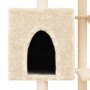 Cat scratching post with cream sisal posts 131 cm by , Cat furniture - Ref: Foro24-172127, Price: 47,99 €, Discount: %