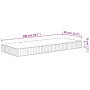 Medium firm pocket spring mattress 90x200 cm by , Mattresses - Ref: Foro24-372810, Price: 148,72 €, Discount: %