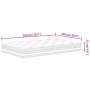 Medium firm pocket spring mattress 100x200 cm by , Mattresses - Ref: Foro24-372915, Price: 188,99 €, Discount: %