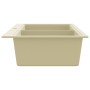 Fregadero de cocina de granito con dos senos beige de vidaXL, Fregaderos - Ref: Foro24-144851, Precio: 256,63 €, Descuento: %