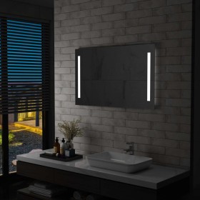 Espejo de pared de baño con LED 100x60 cm de vidaXL, Espejos - Ref: Foro24-144707, Precio: 87,86 €, Descuento: %