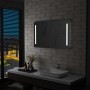 Espejo de pared de baño con LED 100x60 cm de vidaXL, Espejos - Ref: Foro24-144707, Precio: 87,79 €, Descuento: %