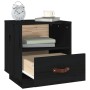 Bedside tables 2 pcs solid black pine wood 40x34x45 cm by vidaXL, Nightstands - Ref: Foro24-818304, Price: 71,87 €, Discount: %