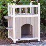 TRIXIE Cat house with gray and white balcony by , Cat products - Ref: Foro24-434112, Price: 71,72 €, Discount: %