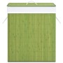 Bamboo laundry basket, one-section, green, 83 liters by , Laundry baskets - Ref: Foro24-320754, Price: 31,99 €, Discount: %