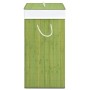 Bamboo laundry basket, one-section, green, 83 liters by , Laundry baskets - Ref: Foro24-320754, Price: 31,99 €, Discount: %