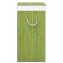 Bamboo laundry basket 2 sections green 72 l by , Laundry baskets - Ref: Foro24-320749, Price: 32,99 €, Discount: %