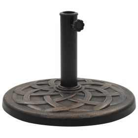 Round umbrella base made of resin in bronze, 19 kg by , Umbrella bases - Ref: Foro24-45202, Price: 60,99 €, Discount: %