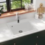 Granite kitchen sink with a white bowl by vidaXL, Sinks - Ref: Foro24-144863, Price: 194,17 €, Discount: %