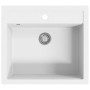 Granite kitchen sink with a white bowl by vidaXL, Sinks - Ref: Foro24-144863, Price: 179,15 €, Discount: %