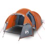 Gray and orange waterproof 3-person tunnel tent by , tents - Ref: Foro24-94392, Price: 100,99 €, Discount: %