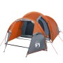 Gray and orange waterproof 3-person tunnel tent by , tents - Ref: Foro24-94392, Price: 100,99 €, Discount: %