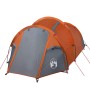 Gray and orange waterproof 3-person tunnel tent by , tents - Ref: Foro24-94392, Price: 100,99 €, Discount: %