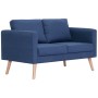 2 seater blue fabric sofa by vidaXL, Sofas - Ref: Foro24-281355, Price: 285,66 €, Discount: %