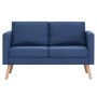 2 seater blue fabric sofa by vidaXL, Sofas - Ref: Foro24-281355, Price: 285,66 €, Discount: %