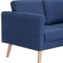 2 seater blue fabric sofa by vidaXL, Sofas - Ref: Foro24-281355, Price: 285,66 €, Discount: %